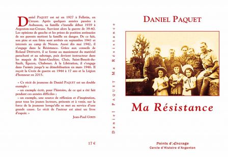Daniel Paquet Ma Résistance, mai 2016 Daniel Paquet Ma Résistance