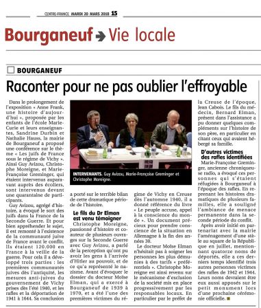 Conférence Bourganeuf